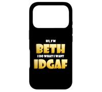Carcasa para iPhone 17 Pro Beth Costume Idgaf Meme Funny Halloween Beth Costume Bethany