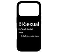 Carcasa para iPhone 17 Pro Bi-Sexual Definition Joke Funny LGBTQ Gay Pride Community Bi