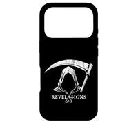 Carcasa para iPhone 17 Pro Biblical Grim Reaper Muerte Revelaciones 6:8 Cuarto Jinete