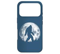 Carcasa para iPhone 17 Pro Bigfoot Night Stroll! Cool Full Moon & Trees Sasquatch