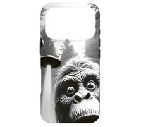 Carcasa para iPhone 17 Pro Bigfoot Selfie con OVNI & Aliens | Funny Sasquatch