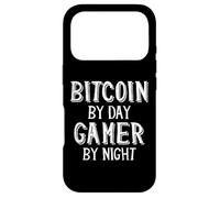 Carcasa para iPhone 17 Pro Bitcoin Trader by Day Gamer by Night Blockchain Crypto BTC