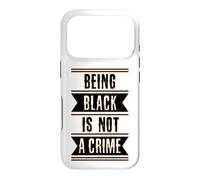 Carcasa para iPhone 17 Pro Black History Gift Ser Black is Not a Crime End Racism