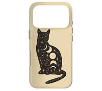 Carcasa para iPhone 17 Pro Black Mystical Cat Lover Astrology Celestial Theme