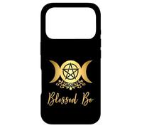 Carcasa para iPhone 17 Pro Blessed Be Wicca Pagano Triple Luna Diosa y Pentáculo