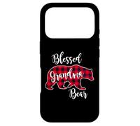 Carcasa para iPhone 17 Pro Blessed Grandma Bear Red Buffalo a Cuadros de Cuadros, Regalo para Abuela