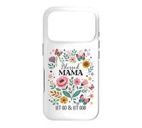 Carcasa para iPhone 17 Pro Blessed Mama Floral Christian Butterfly Let Go and Let God