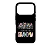 Carcasa para iPhone 17 Pro Blessed To Be Called Grandma Diseño Floral