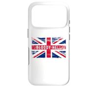 Carcasa para iPhone 17 Pro Bloody Hell Divertida Jerga británica Bandera Reino Unido