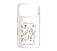 Carcasa para iPhone 17 Pro Bloom Where You Are Planted Gardening Floral Motivational