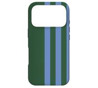 Carcasa para iPhone 17 Pro Blue and Green Stripes Simple Three Lines Modern and Sporty