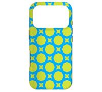 Carcasa para iPhone 17 Pro Blue Green Angle Rectangle Star Memphis 1080s Pattern