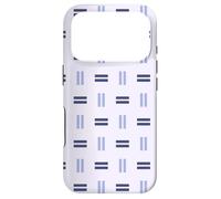 Carcasa para iPhone 17 Pro Blue Purple Lavender Rectangle Line Row Grid Pattern