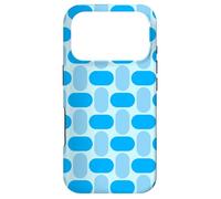 Carcasa para iPhone 17 Pro Blue Rounded Ellipse Capsule Oval Egg Geometric Pattern