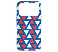 Carcasa para iPhone 17 Pro Blue White Red France Triangle Zigzag Line French Pattern