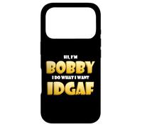 Carcasa para iPhone 17 Pro Bobby Costume Idgaf Funny Meme Halloween Costume For Bobbys