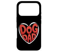 Carcasa para iPhone 17 Pro Bold Dog Dad Heart Graphic For Proud Pet Loving Men