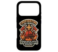 Carcasa para iPhone 17 Pro Bombero Cristiano La Lucha contra Incendios es mi Ministerio Bombero