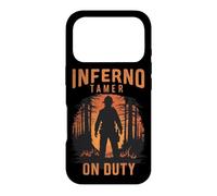 Carcasa para iPhone 17 Pro Bombero de Tierra Silvestre con Cita de domador de Infierno de Rescate de Bomberos
