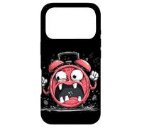 Carcasa para iPhone 17 Pro Bonito Reloj Despertador con Cara Loca para niños y niñas