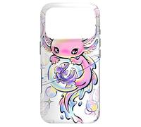 Carcasa para iPhone 17 Pro Bonitos Cristales mágicos morados de ajolote Kawaii