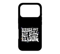 Carcasa para iPhone 17 Pro Bookish Burned out But Still Reading Retro Book Club