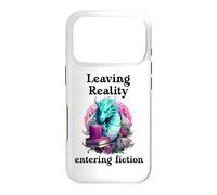 Carcasa para iPhone 17 Pro Bookish Fantasy Book Dragon Leaving Reality Entering Fiction