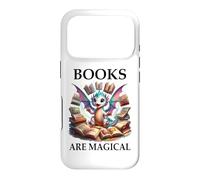 Carcasa para iPhone 17 Pro Books Are Magical Dragon Book Lover Read Books Happy Dragons
