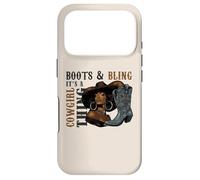 Carcasa para iPhone 17 Pro Boots and Bling It's Cowgirl Thing Western Country Melanina