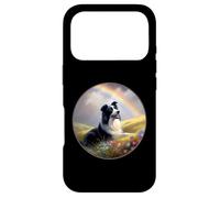 Carcasa para iPhone 17 Pro Border Collie Rainbow Bridge Pintura Conmemorativa de Perro Colorido