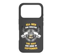 Carcasa para iPhone 17 Pro Born in September All Men Equal Best Born In Sept