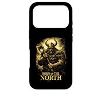 Carcasa para iPhone 17 Pro Born of The North Guerrero Vikingo Diseño Nórdico Hombre