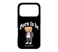 Carcasa para iPhone 17 Pro Born To Be Different, Cool Teddy Bear Quotes Graphic Designs