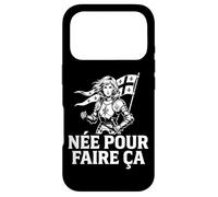 Carcasa para iPhone 17 Pro Born To Do This Juana de Arco Cita inspiradora en francés