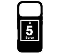 Carcasa para iPhone 17 Pro Boro B, Elementos de Tabla periódica, Ciencia del Quinto cumpleaños
