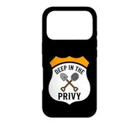 Carcasa para iPhone 17 Pro Bottle Digging Relic Hunter Deep In The Privy Design