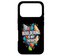 Carcasa para iPhone 17 Pro Bouldering Is My Therapy Climber Rock Climbing Design