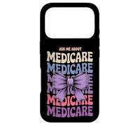 Carcasa para iPhone 17 Pro Bow Coquette Ask Me About Medicare Insurance Agent Broker