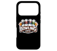 Carcasa para iPhone 17 Pro Bowling Crew Friends Team Pins con Gafas De Sol Compañeros De Equipo Diversión