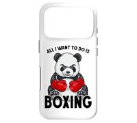 Carcasa para iPhone 17 Pro Boxeador de Oso Lindo Boxeador con Texto en inglés All I Want To Do