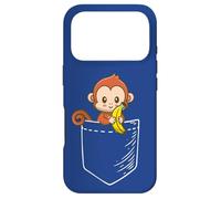 Carcasa para iPhone 17 Pro Boys Girls Kids Pet Monkey Banana Lover in a Pocket