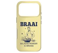 Carcasa para iPhone 17 Pro Braai Porque el Asesinato está Mal Barbacoa sudafricana Divertido