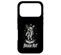 Carcasa para iPhone 17 Pro Brain Rot Astronaut Graphic Surrealista Space Gamer Meme Gift