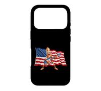 Carcasa para iPhone 17 Pro Brainrot 4th July US Flag America Tung Sahur Electric Guitar