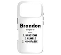 Carcasa para iPhone 17 Pro Brandon Definición Guapo Humilde Honorable Disfraz Brandon