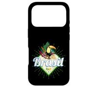 Carcasa para iPhone 17 Pro Brasil tucán Retro Samba Carnaval Recuerdo Vintage