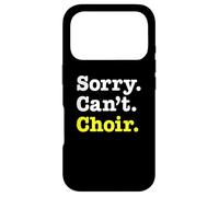 Carcasa para iPhone 17 Pro Broma Cantante Divertida y Coro Humor para Orgullo Coral