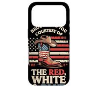 Carcasa para iPhone 17 Pro Brought To You Courtesy of The Red White Blue Cowboy Boot