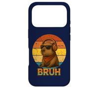 Carcasa para iPhone 17 Pro Bruh Funny Capybara - Auriculares de Diadema para niños, diseño Retro