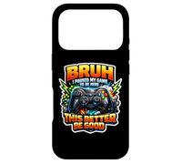 Carcasa para iPhone 17 Pro Bruh Hice una Pausa en mi Juego para Estar aquí Esto es Mejor ser Buen Jugador